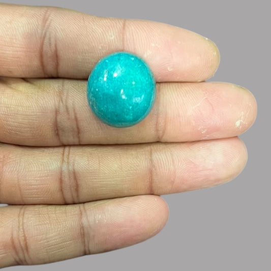 Raw Turquoise For Sale 22.92 Carats 20.5 x 18.9 x 9.5 mm in Oval