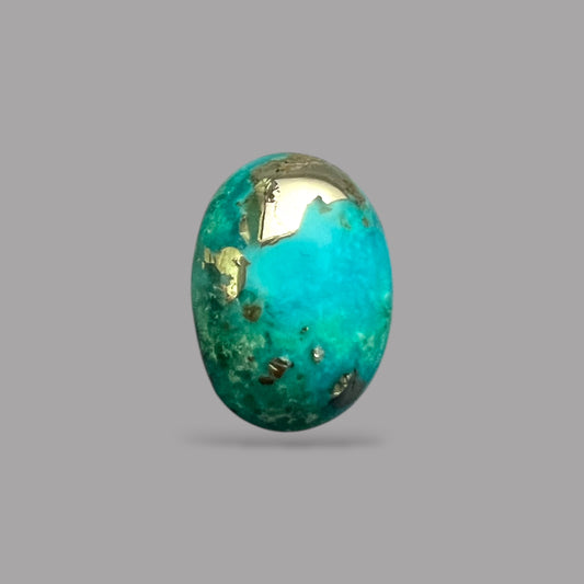 Raw Turquoise For Sale 6.67 Carats 14.2 x 10.1 x 5.9 mm in Oval
