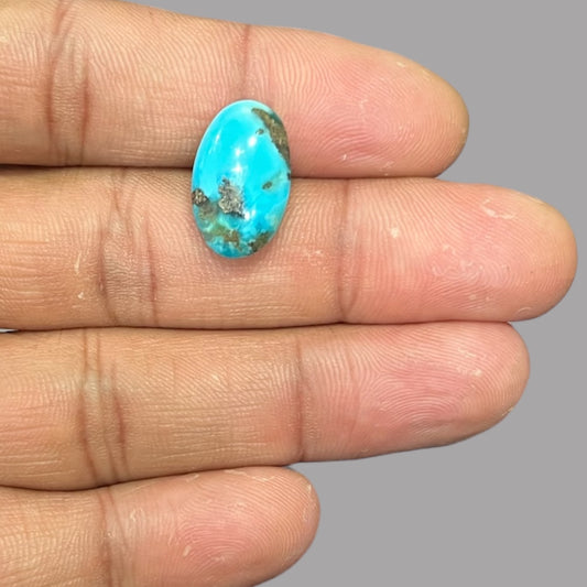 Raw Turquoise For Sale 8.85 Carats 18 x 11.1 x 6.5 mm in Oval