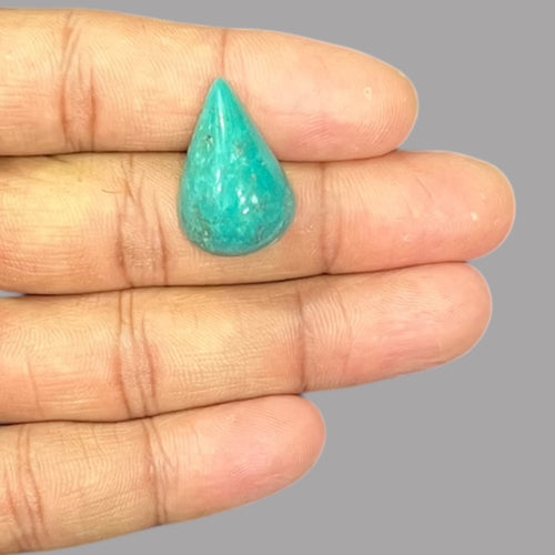 Raw Turquoise Stone 18.20 Carats 24.4 x 16.3 x 10 mm in Pear