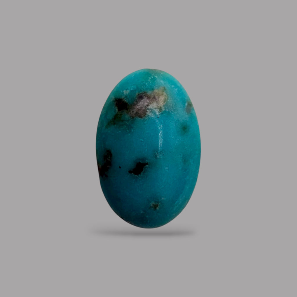 Raw Turquoise Stone 2.99 Carats 12.8 x 8.3 x 4 mm in Oval