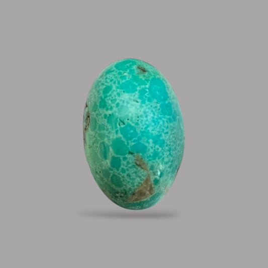 Raw Turquoise Stone 22.14 Carats 22.3 x 14.7 x 9.6 mm in Oval