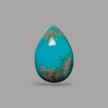Raw Turquoise Stone Pear Cabochon 4.64 Carats 14.4 x 9.8 x 5.8 mm From Iran