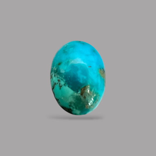 Raw Turquoise Stones For Sale 3.74 Carats 12.4 x 9.1 x 4.6 mm in Oval