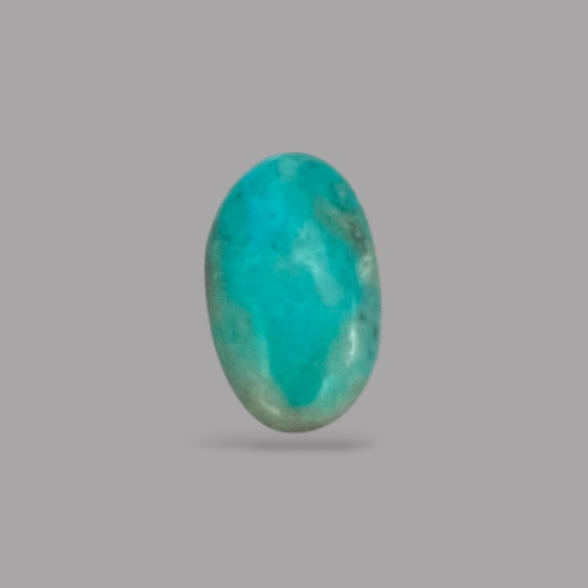 Raw Turquoise Stones For Sale 3.99 Carats 12.9 x 8 x 5.6 mm in Oval