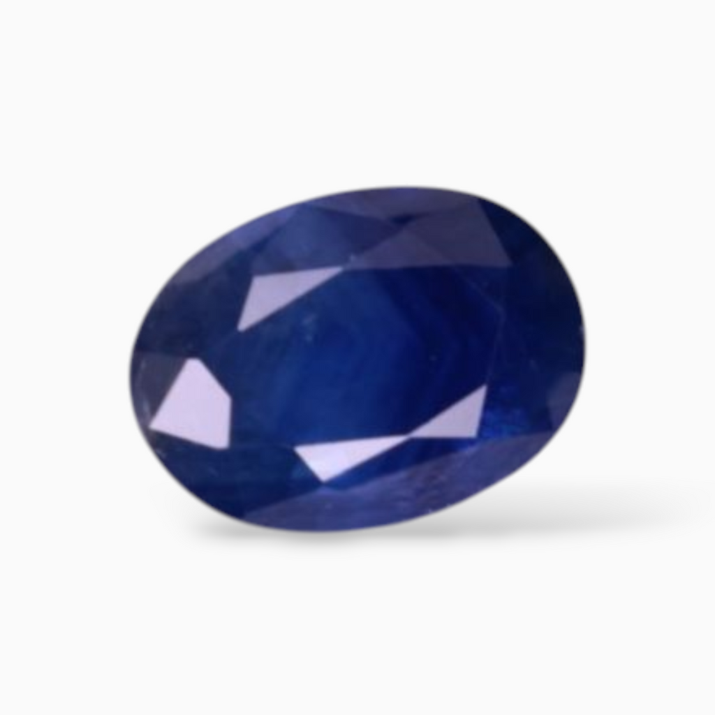 Real Blue Sapphire in Oval Shape 0.77 Carats 6.5x4.7mm Size