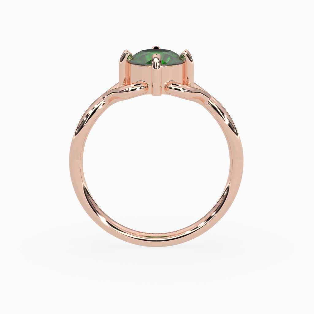 Emerald Ring fareen 18K Rose Gold