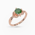 Emerald Ring fareen 18K Rose Gold