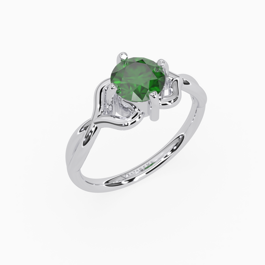 Emerald Ring   Afsar 18K White Gold