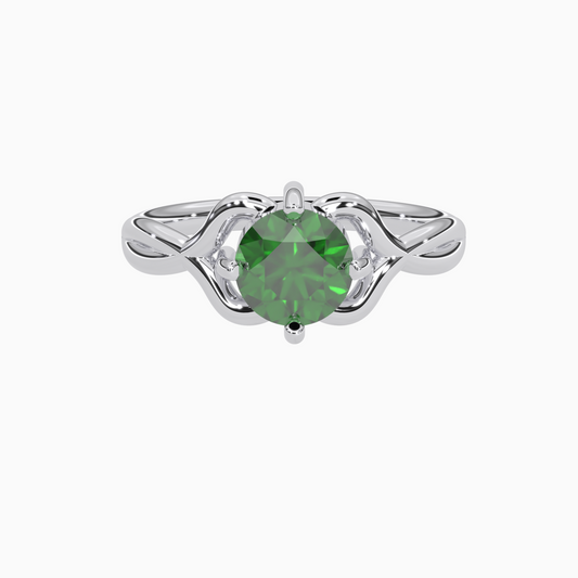 Emerald Ring   Afsar 18K White Gold