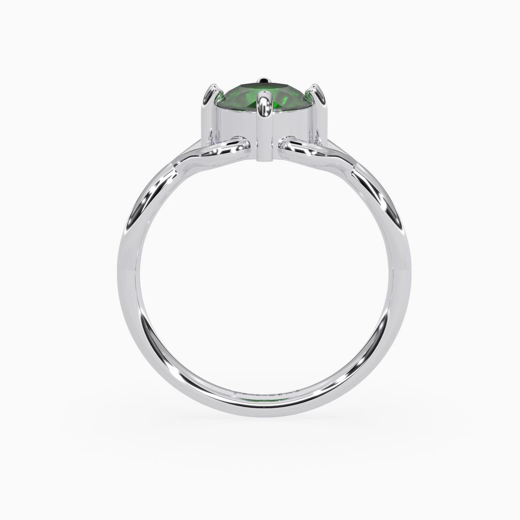 Emerald Ring   Afsar 18K White Gold