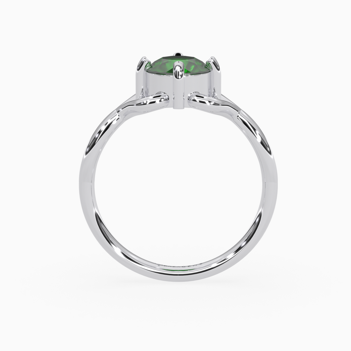 Emerald Ring   Afsar 18K White Gold