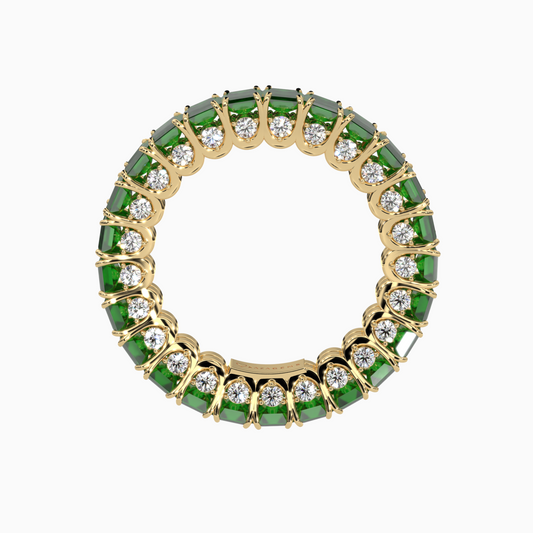 Emerald Ring Afsoon 18K Yellow Gold
