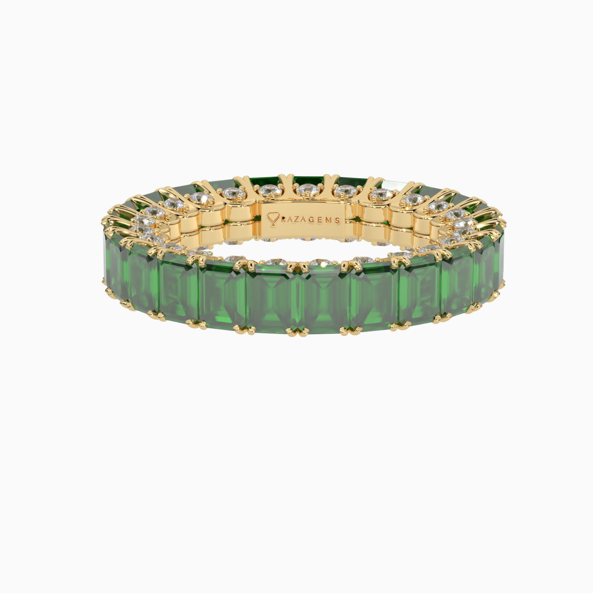 Emerald Ring Afsoon 18K Yellow Gold