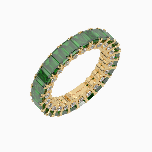 Emerald Ring Afsoon 18K Yellow Gold