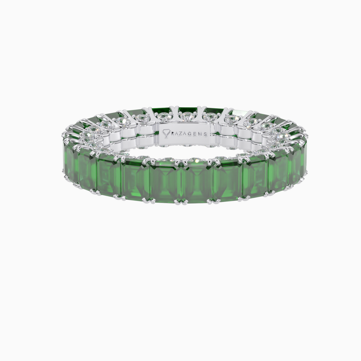 Emerald Ring  Akhtar 18K White Gold