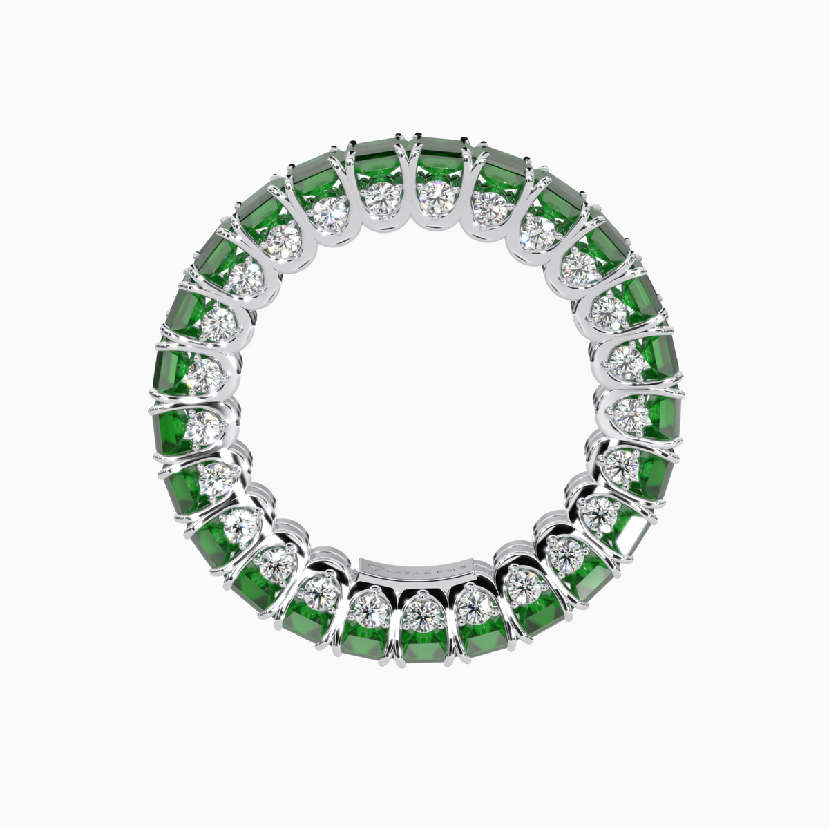 Emerald Ring  Akhtar 18K White Gold