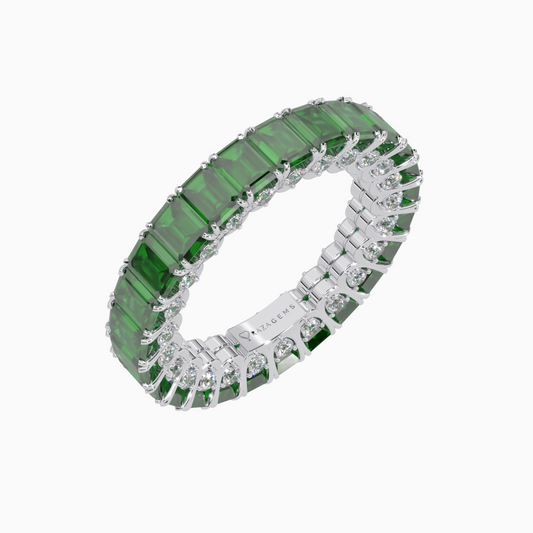 Emerald Ring  Akhtar 18K White Gold