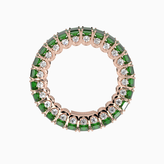 Emerald Ring  Akram 18K Rose Gold