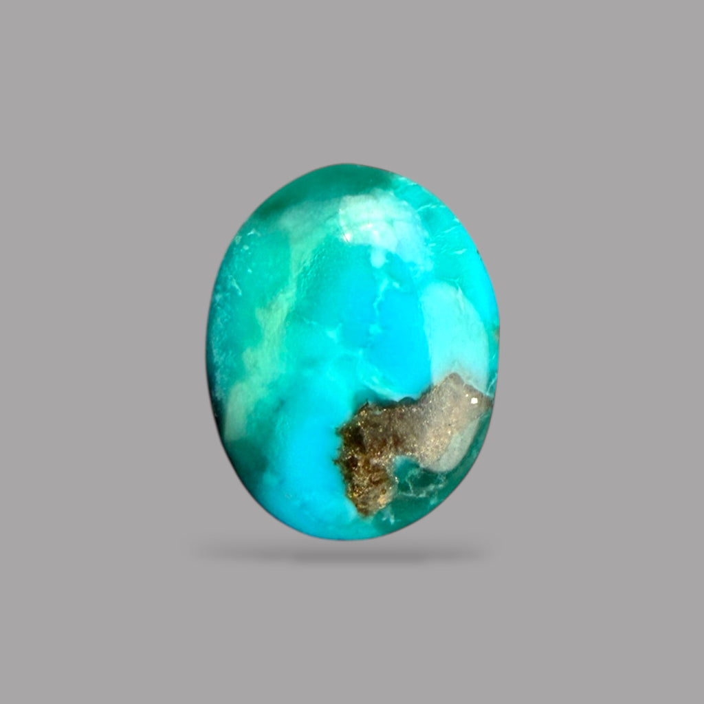 Real Feroza Stone 2.63 Carats 11.4 x 8.8 x 3.3 mm in Oval