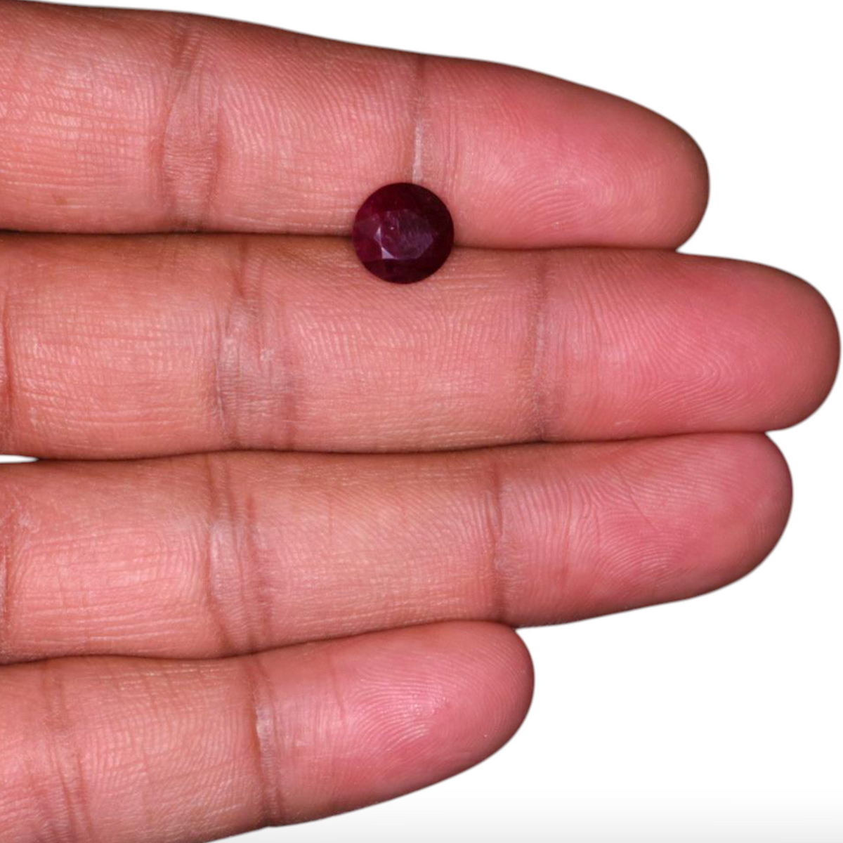 Real Ruby For Sale Round Shape 3.88 Carats 8.8mm Size