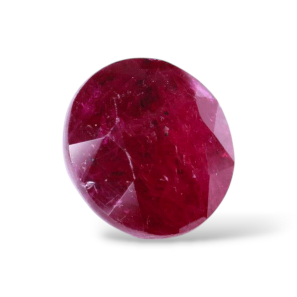 Real Ruby For Sale Round Shape 3.88 Carats 8.8mm Size