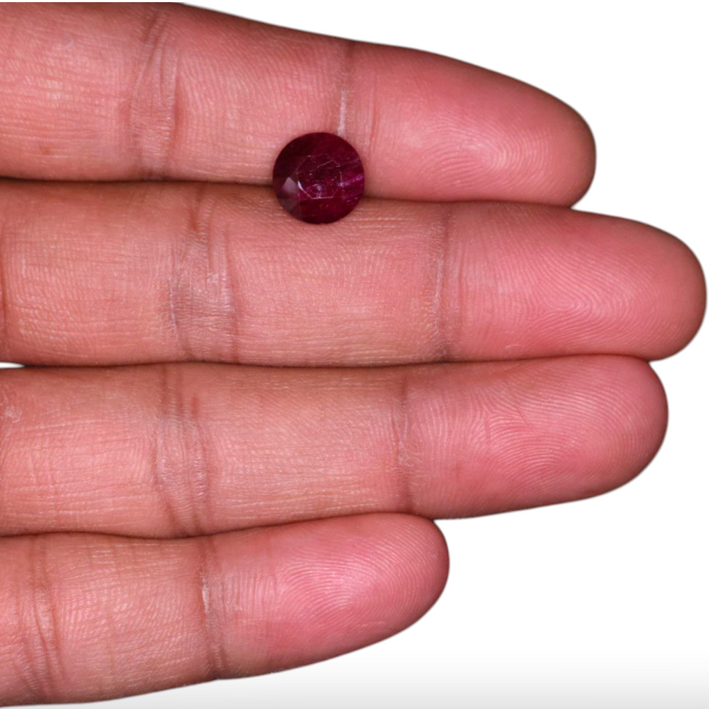 Real Rubies For Sale Round Shape 5.32 Carats 9.6mm Size