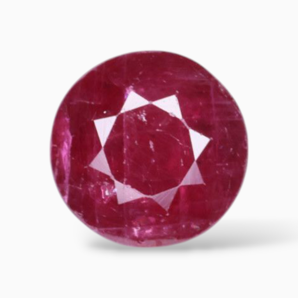 Real Rubies In  Round Shape 1.51 Carats 7mm Size