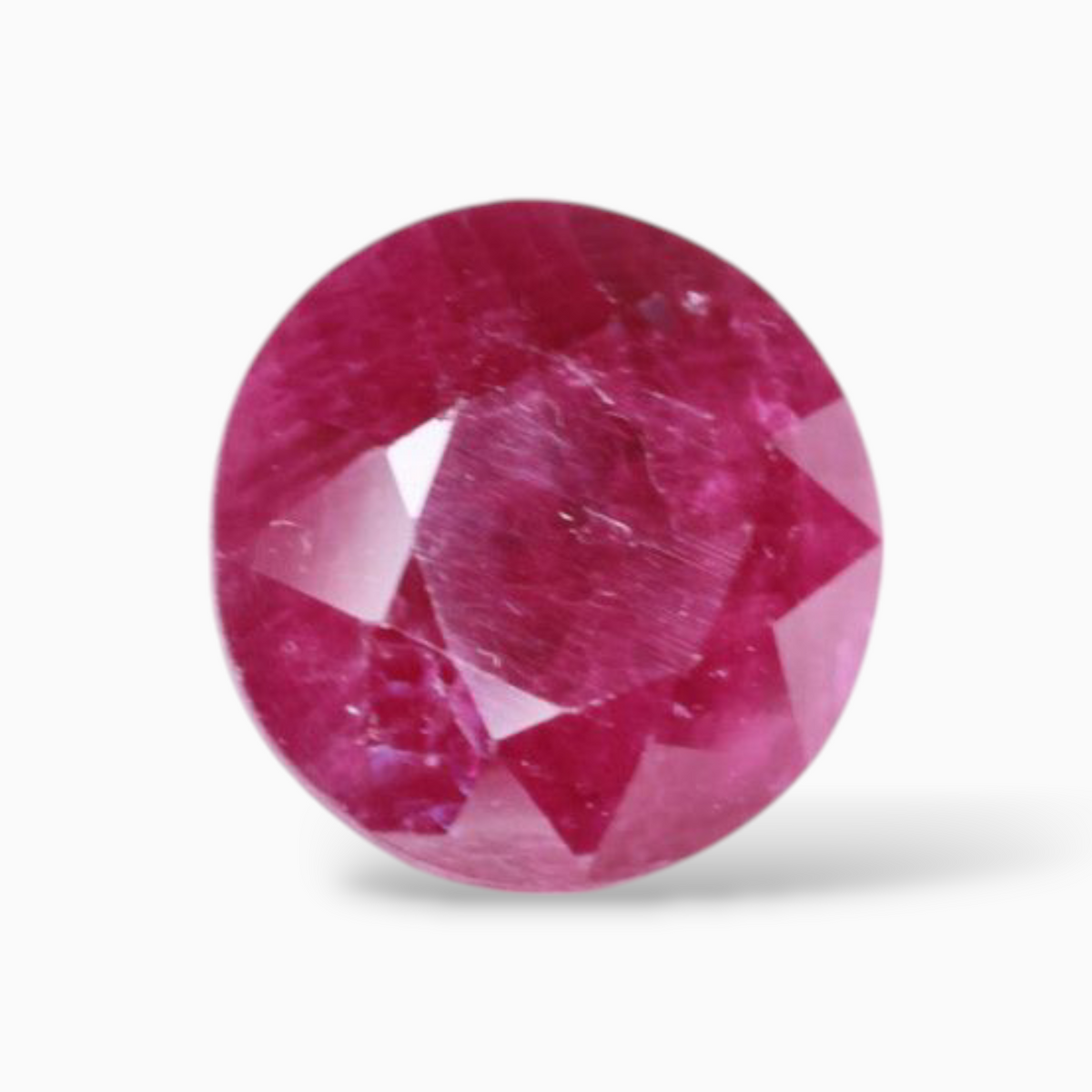 Real Ruby For Sale Round Shape 3.08 Carats 8mm Size