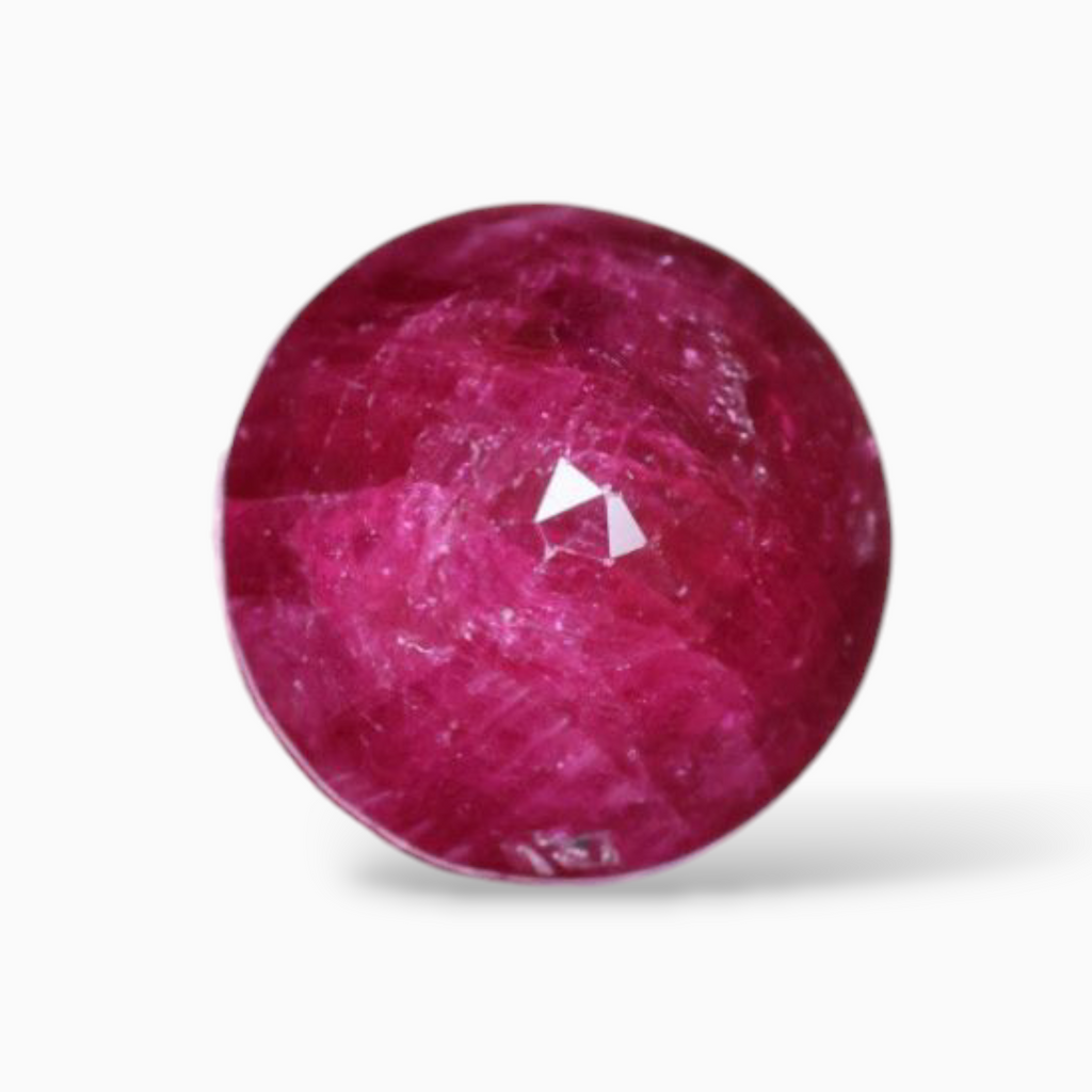 Real Ruby For Sale Round Shape 3.08 Carats 8mm Size
