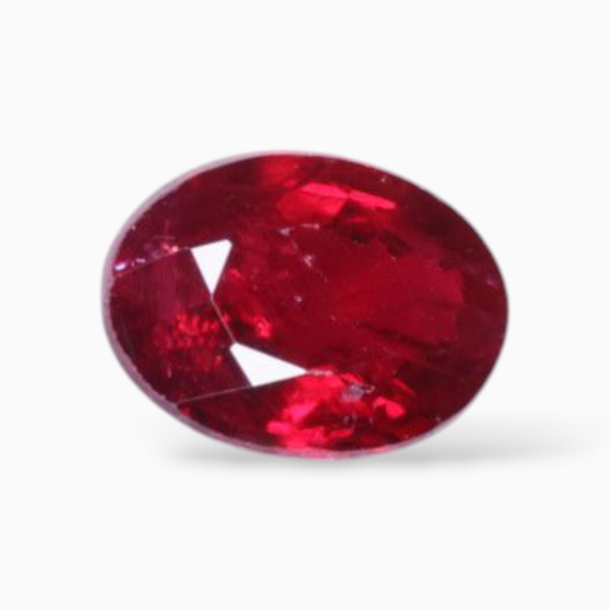 Real Ruby Mozambique For Sale In Oval Shape 0.75 Carats 6.6x4.8mm Size