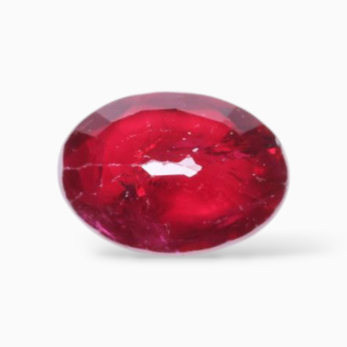 Real Ruby Mozambique For Sale In Oval Shape 0.75 Carats 6.6x4.8mm Size