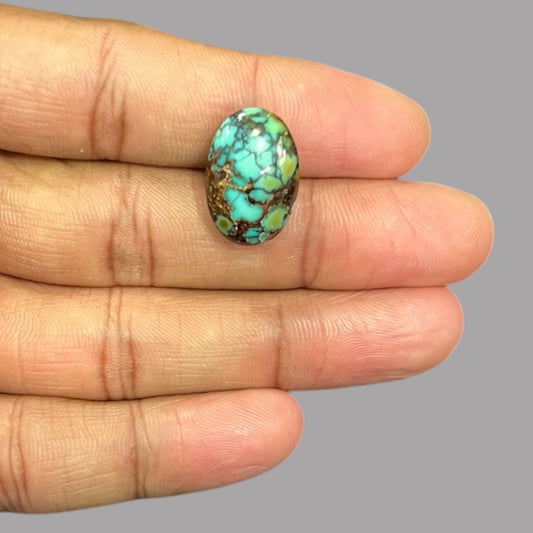 Real Turquoise 17.81 Carats 19.4 x 12.9 x 9.5 mm in Oval