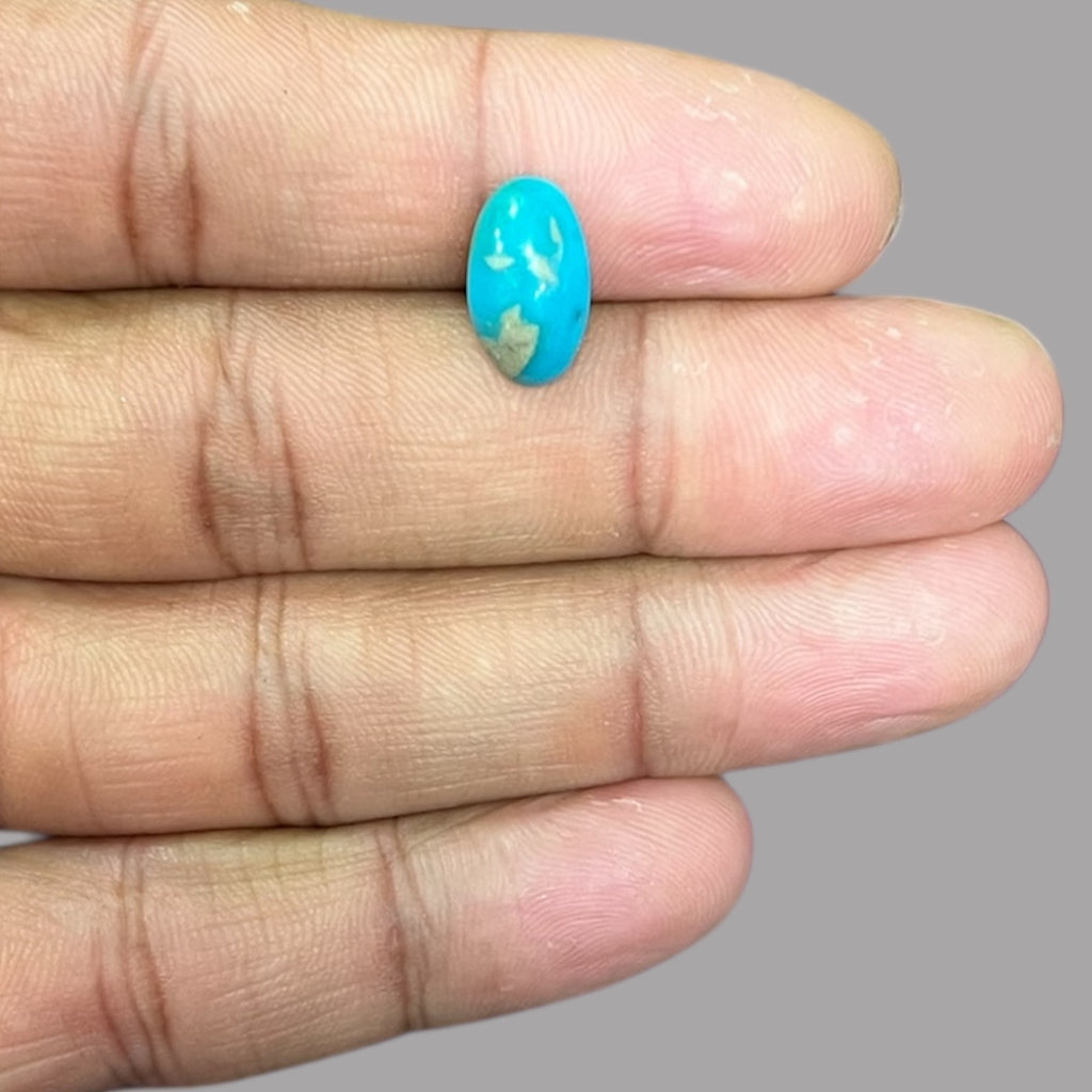 Real Turquoise 3.01 Carats 13.1 x 7.7 x 4.8 mm in Oval