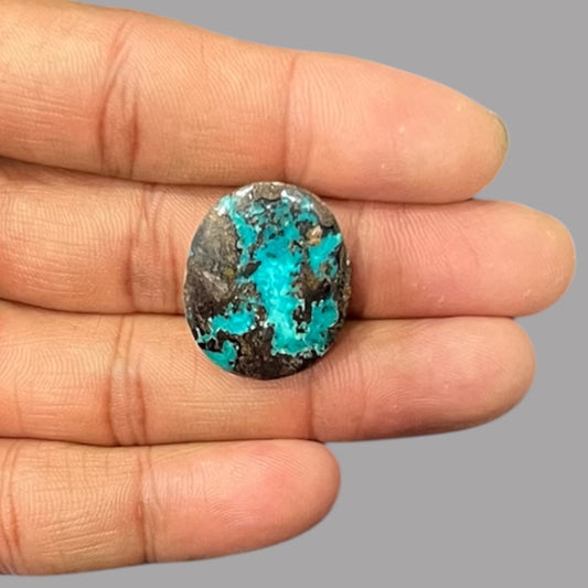 Real Turquoise 30.51 Carats 25.4 x 20.3 x 7.1 mm in Oval