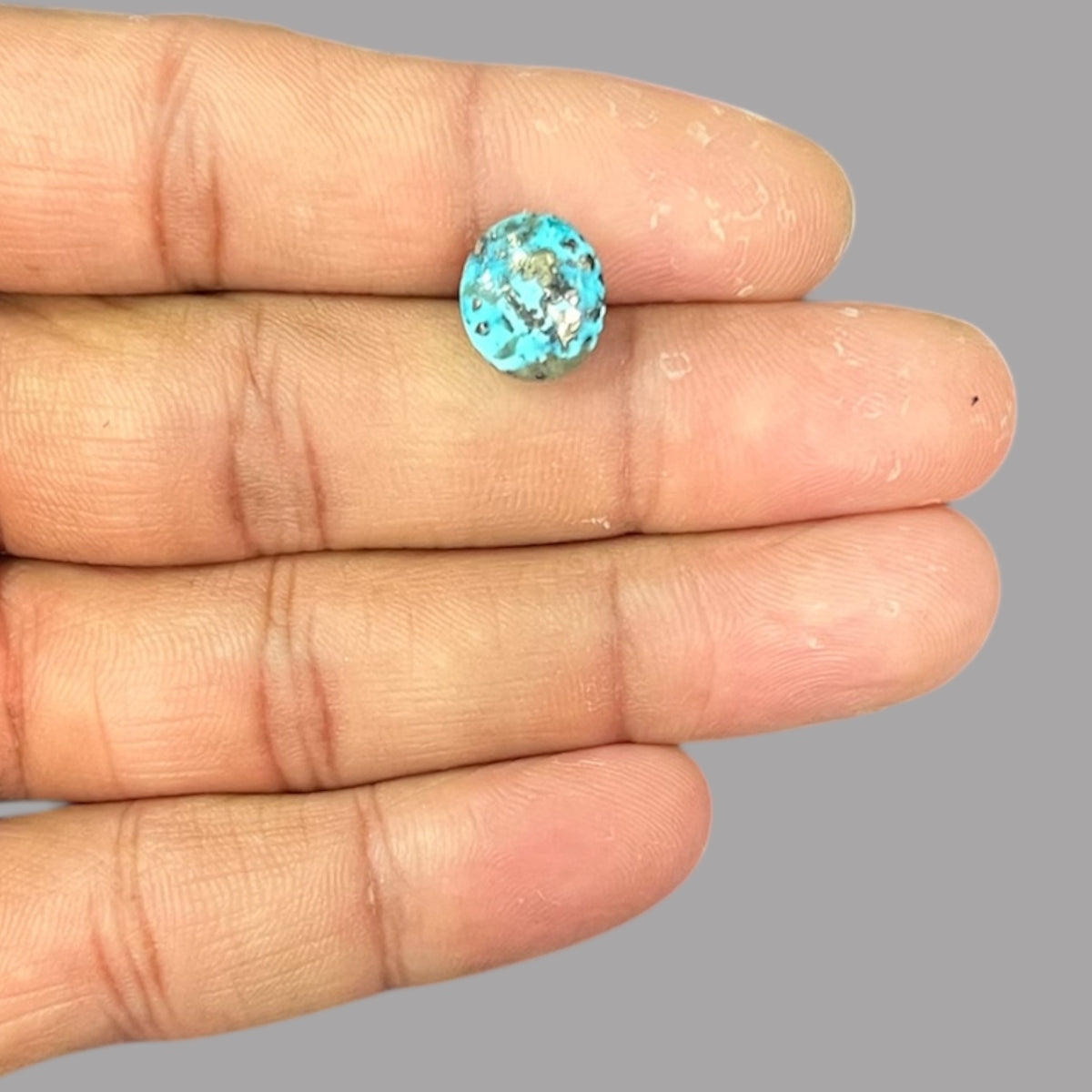 Real Turquoise 4.47 Carats 11.6 x 10.1 x 4.4 mm in Oval