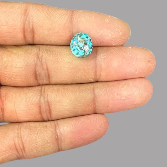 Real Turquoise 4.47 Carats 11.6 x 10.1 x 4.4 mm in Oval