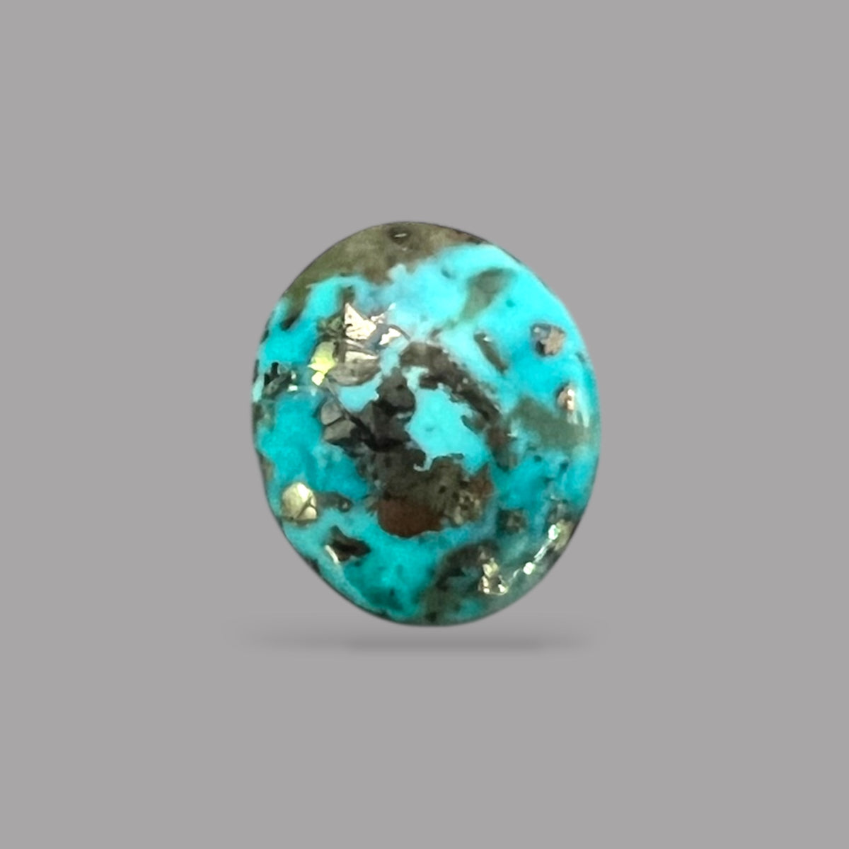 Real Turquoise 4.47 Carats 11.6 x 10.1 x 4.4 mm in Oval