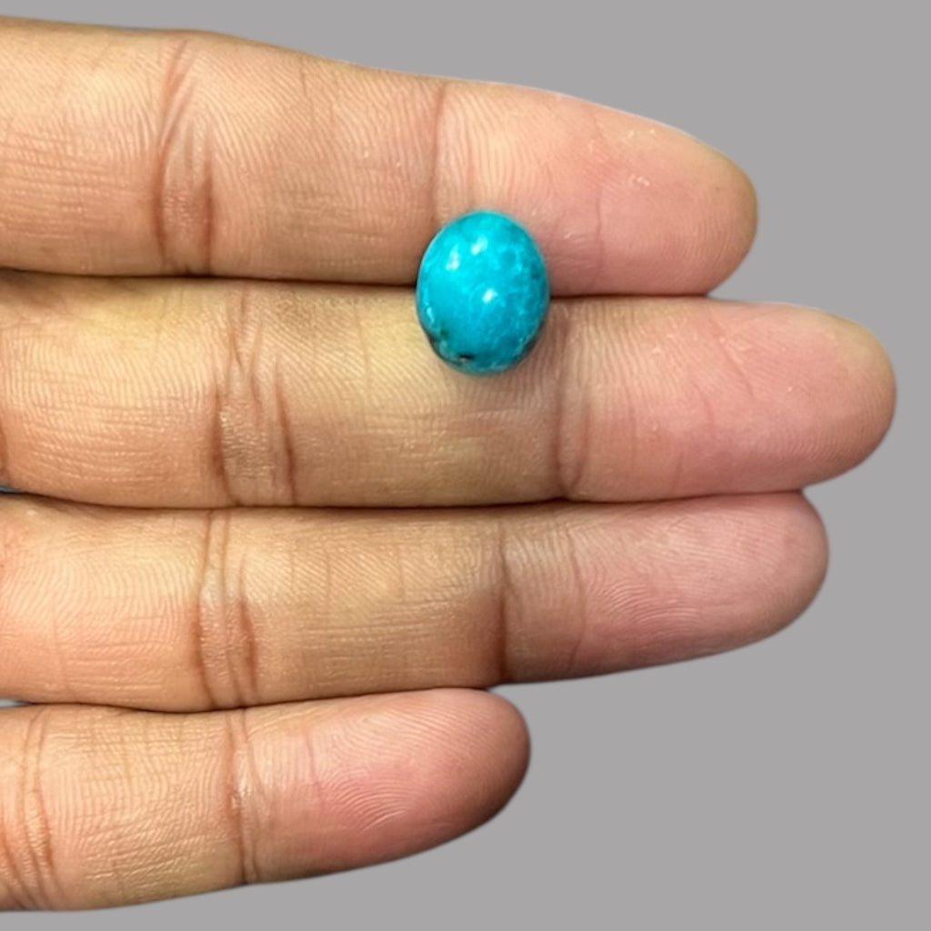 Real Turquoise 5.27 Carats 13.2 x 10.6 x 5.7 mm in Oval