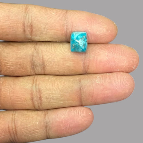 Real Turquoise 6.79 Carats 10.7 x 8.8 x 7.6 mm in Cushion