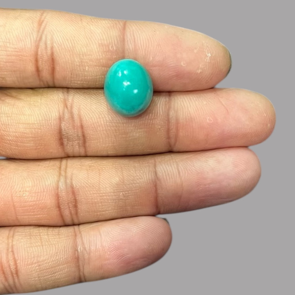 Real Turquoise 9.91 Carats 14.7 x 12.3 x 9.6 mm in Oval 