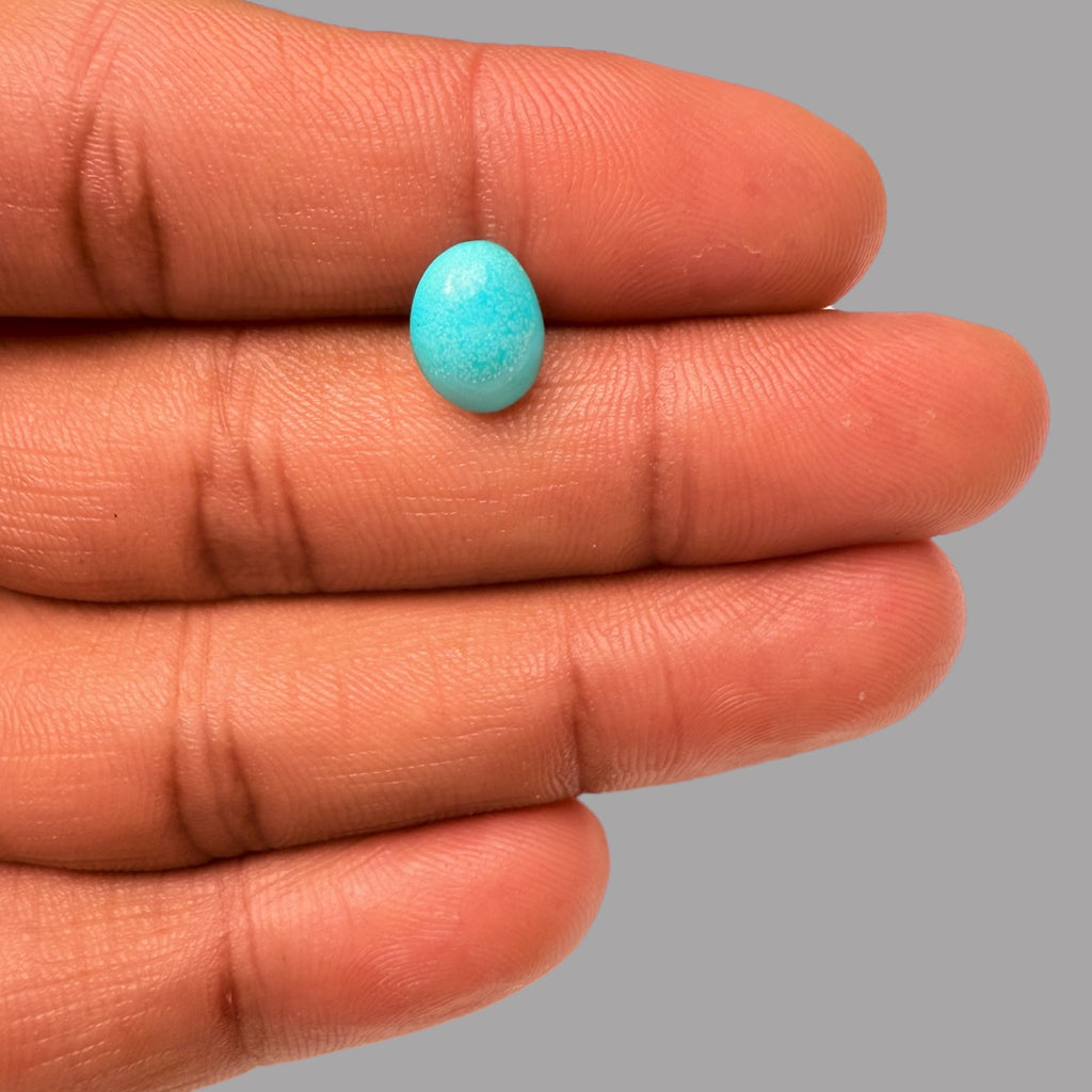 Real Turquoise For Sale 2.31 Carats 10.3 x 7.7 x 4.8 mm in Oval