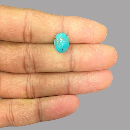 Real Turquoise For Sale 3.11 Carats 11.9 x 8.8 x 5 mm in Oval