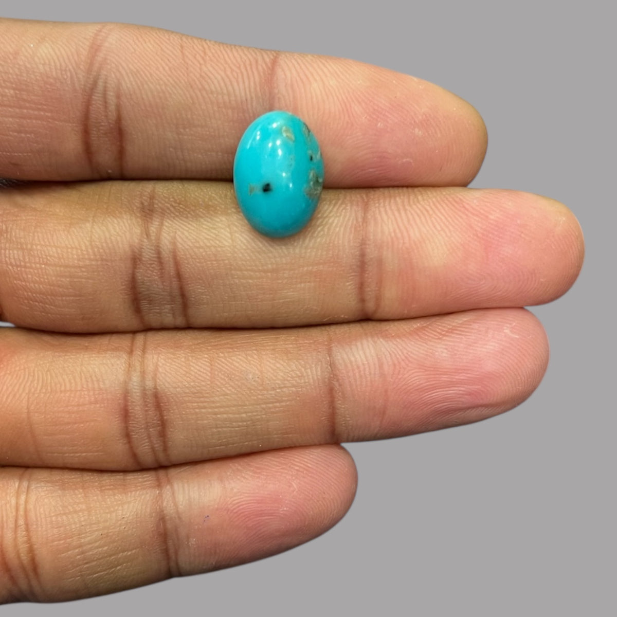 Real Turquoise For Sale 5.25 Carats 15 x 10.7 x 5.7 mm in Oval