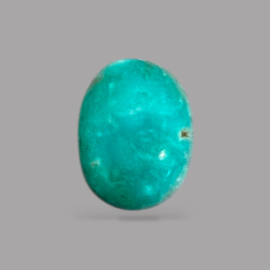 Real Turquoise Stone 0.68 Carats 7 x 5.2 x 2.8 mm in oval