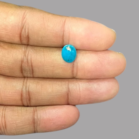 Real Turquoise Stone 1.84 Carats 9.9 x 8 x 3.4 mm in oval