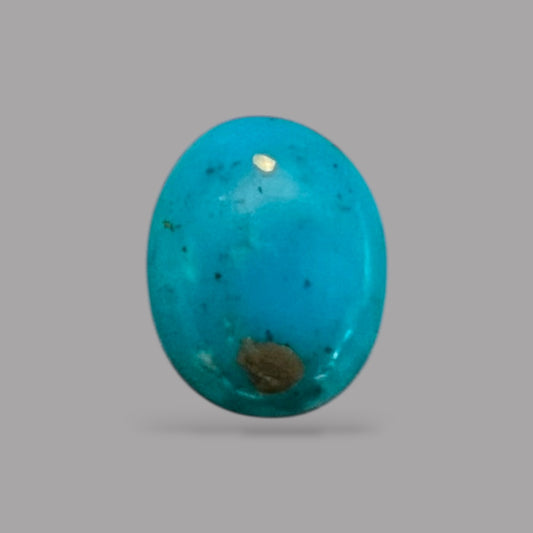 Real Turquoise Stone 1.84 Carats 9.9 x 8 x 3.4 mm in oval