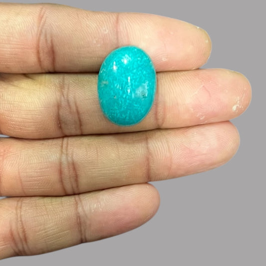 Real Turquoise Stone 17.10 Carats 22.6 x 16.6 x 7.6 mm in Oval