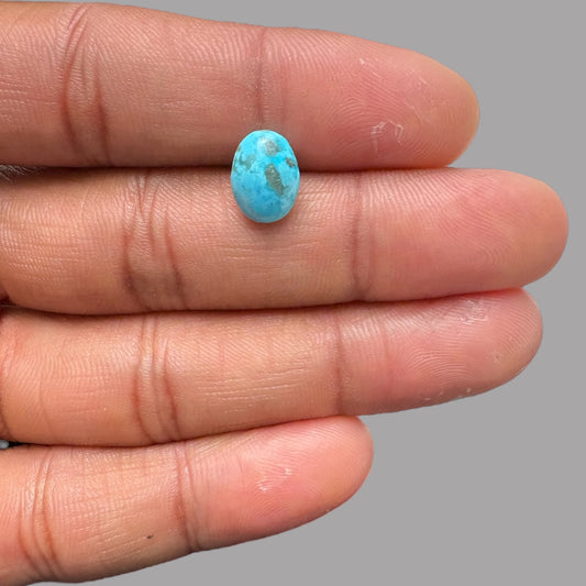 Real Turquoise Stone 2.92 Carats 10.7 x 8 x 4.5 mm in Oval