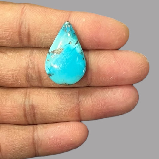 Real Turquoise Stone 23.65 Carats 28.5 x 18.5 x 6.6 mm in Pear